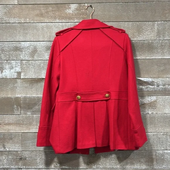 Green Envy red wool peacoat size L Medium - Picture 10 of 13